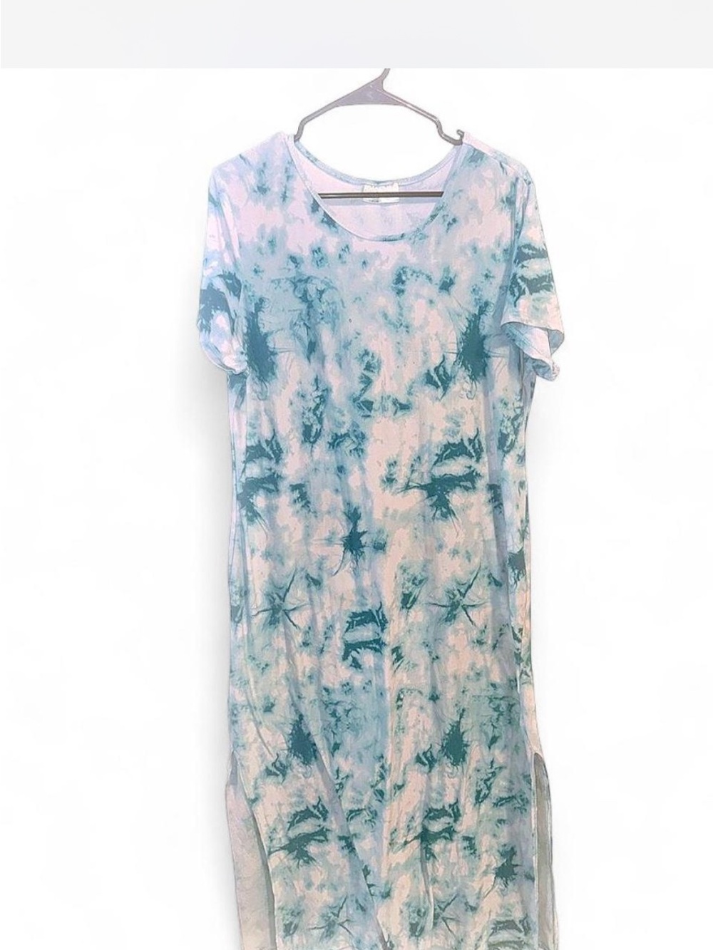 Bobbie Brooks Light Blue Tye Dyed Dress 1X.
